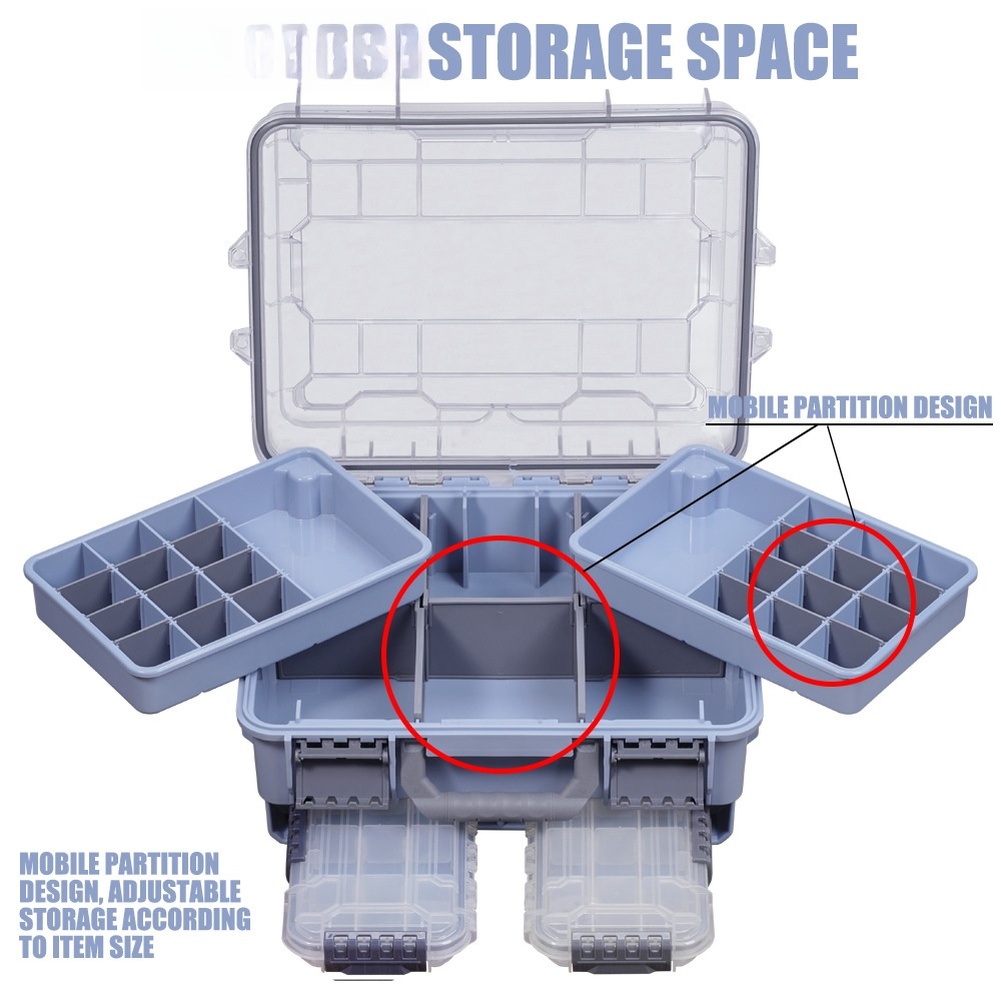 Fishing Equipment Storage - Boîte de matériel de pêche Portable