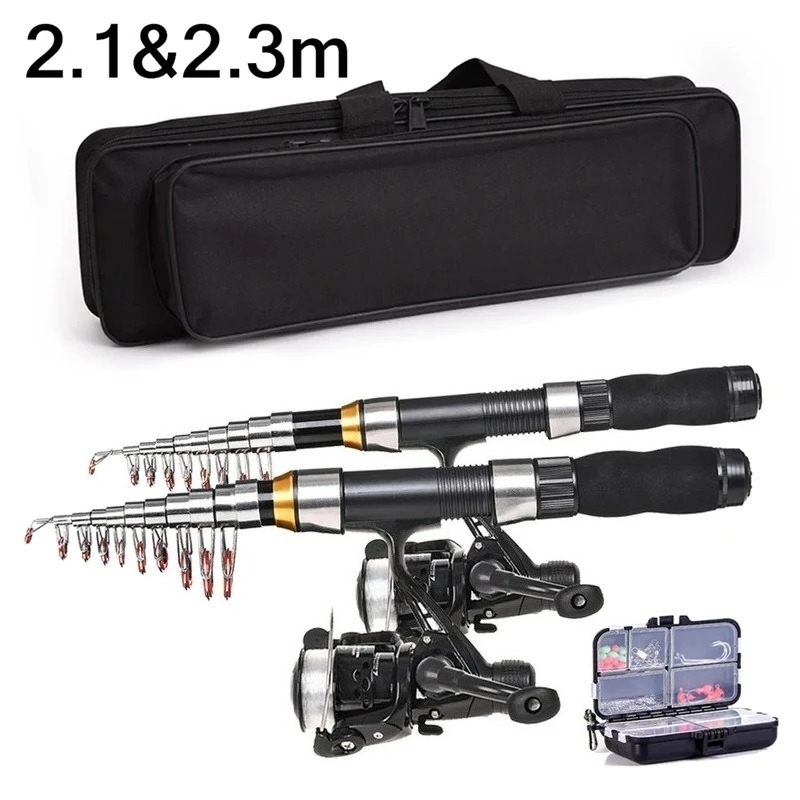 Freshwater Fishing Kit - BRAVMAK 2.1/2.3 mTelescopique canne à pêche
