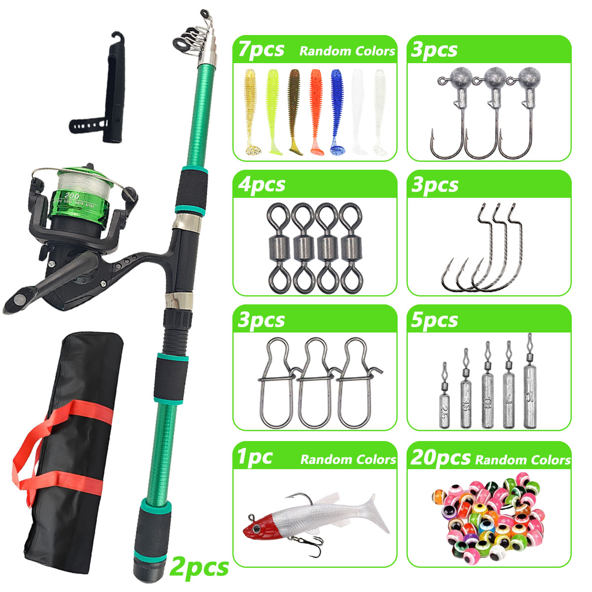 Ensemble complet de canne à pê - Fishing Equipment Online avis et prix