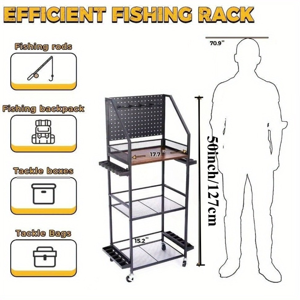 Supports de cannes à pêche pou - Fishing Equipment Storage avis et prix